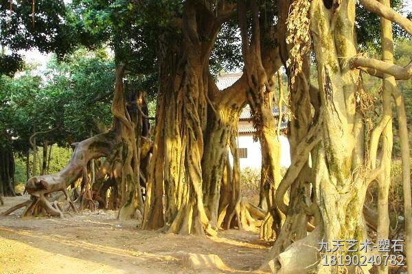 大型水泥人造榕樹景觀